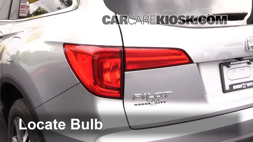 2016 Honda Pilot EX 3.5L V6 Éclairage Feux de position arrière (remplacer ampoule)